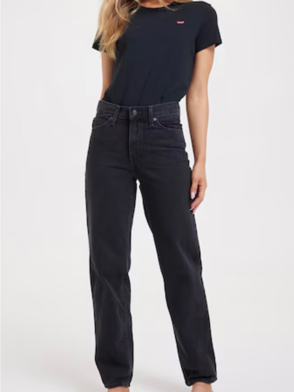 Levi’s Women’s ‘94 Baggy black jeans Size 32 Grunge Casual Straight leg Gray